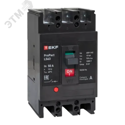 LS63 15кА 3P 50А ProPact EKF