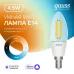 Лампа Gauss Smart Home Filament С35 4,5W 495lm 2000-6500К E14 изм.цвет.темп.+дим. LED 1/10/40