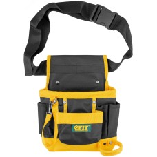 Пояс для инструмента одинарный, полиэстер, 7 отделений, 2 петли для инструмента