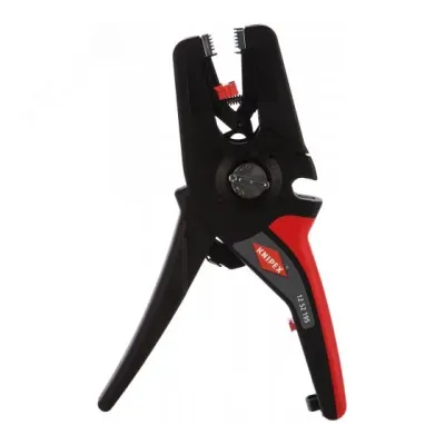 KNIPEX PreciStrip16 стриппер автоматический, c кабелерезом, быстросменный блок ножей, зачистка 0.08 - 16 мм2 (AWG 28 - 5), L-195 мм, KN-1252195
