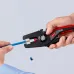 KNIPEX PreciStrip16 стриппер автоматический, c кабелерезом, быстросменный блок ножей, зачистка 0.08 - 16 мм2 (AWG 28 - 5), L-195 мм, KN-1252195