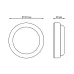 Св-к светодиодный Gauss Elementary IP65 D140*48 8W 800lm 4000K 175-265V ЖКХ круглый с дежурным режимом и микроволновым датчиком