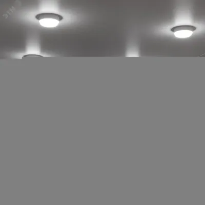 Св-к светодиодный Gauss Elementary IP65 D140*48 12W 1200lm 4000K 175-265V ЖКХ круглый с дежурным режимом и акустическим датчиком 1/40