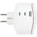 Разветвитель электрический 16А 3 розетки + 3 USB A+C с заземлением со шторками белый SP-3e-3USBAC-W