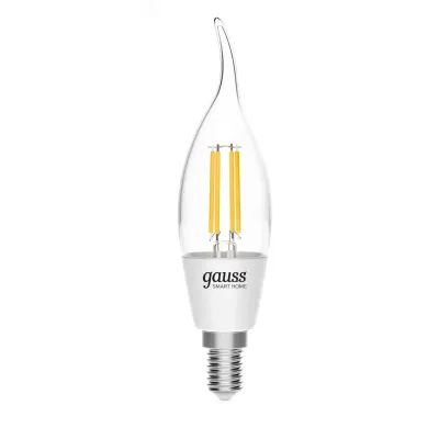 Лампа Gauss Smart Home Filament СF35 4,5W 495lm 2000-6500К E14 изм.цвет.темп.+дим. LED 1/10/40