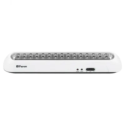 Светильник аккумуляторный, 30 LED AC/DC, белый, EL20