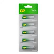 Батарейка алкалиновая GP Super Alkaline G-Tech 15А АA - 1 шт. на отрывных блистерах