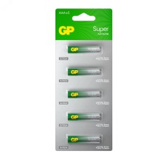 Батарейка алкалиновая GP Super Alkaline G-Tech 24А ААA - 1 шт. на отрывных блистерах