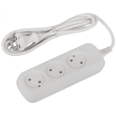 Удлинитель электрический ЭРА UDL-10-315 Greenline 3 розетки без заземления 1,5м ПВС 2x0.75мм2