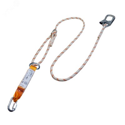 Строп аВрег+Кс - регулируемый канат 2 м с амортизатором и карабином