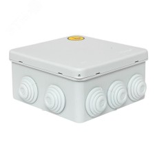 Коробка уравнивания потенциалов КУП-030-014 с крышкой наружная (100х100х50) для прямого монтажа, 10 мембр. вводов серая IP55 EKF