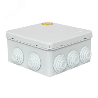 Коробка уравнивания потенциалов КУП-030-014 с крышкой наружная (100х100х50) для прямого монтажа, 10 мембр. вводов серая IP55 EKF