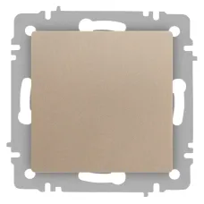 Переключатель Intro Accent 6-103-04 , 10А-250В, IP20, СУ, AL/CU, шампань