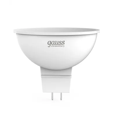 Лампа Gauss Elementary MR16 5.5W 470lm 6500К GU5.3 LED 1/10/100