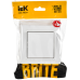 BRITE Выключатель 1-клавишный 10А в сборе ВСР10-1-0-БрАБ арктический белый IEK