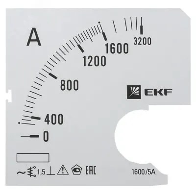 Шкала сменная для A961 1600/5А-1,5 PROxima