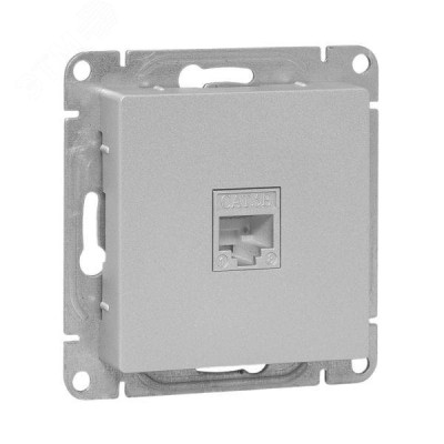 Эпика Механизм розетки RJ45 - 2шт (cat5) алюминий EKF