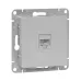 Эпика Механизм розетки RJ45 (cat5) алюминий EKF