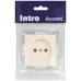 Розетка Intro Accent 6-201-02 2P, 16А-250В, IP20, СУ, слоновая кость