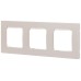 Рамка для розеток и выключателей ЭРА Серия 12 12-5203-15 на 3 поста, Классик, перламутр