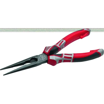 Длинногубцы прямые 205 мм, покрытие TitanFinish, рукоятки SoftGripp 3K