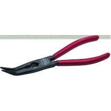 Длинногубцы загнутые 45 град., 170 мм, покрытие TitanFinish, обливные рукоятки