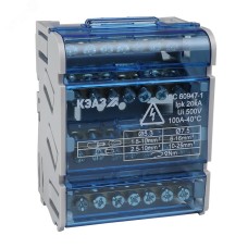 Шина N нулевая на DIN-рейку в корпусе-4х7групп