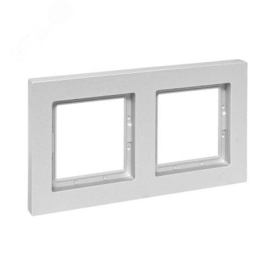 Эпика Рамка 2-местная IP44 алюминий пластик EKF