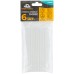 Стержни клеевые 11x100 мм, 6 шт., прозрачность 50%