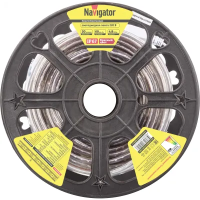 СД Лента Navigator 14 515 NLS-3528R60-4.8-IP67-220V