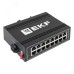 Коммутатор промышленный неуправляемый U-16T, 16 портов 10/100Base-T(X) RJ45, монтаж на динрейку TSX EKF