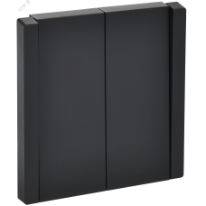 FORTE&PIANO Выключатель 2-клавишный перекрестный 10А FP109 черный IEK