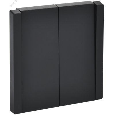 FORTE&PIANO Выключатель 2-клавишный перекрестный 10А FP109 черный IEK