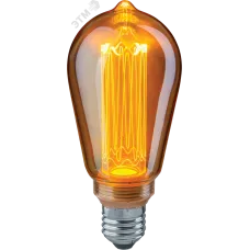 Лампа светодиодная LED 4вт Е27 теплый ST64 ретро PммA