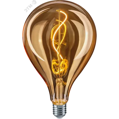 Лампа светодиодная LED 4вт E27 теплый PS125 ретро FILAMENT