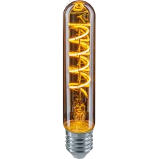 Лампа светодиодная LED 4вт E27 теплый T30 ретро FILAMENT