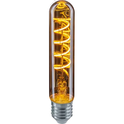 Лампа светодиодная LED 4вт E27 теплый T30 ретро FILAMENT