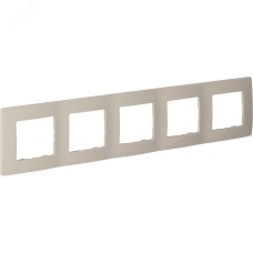 Рамка 5-местная слоновая кость ETIKA