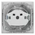 Розетка Intro Plano 1-201-01 без заземления 2P, 16А-250В, IP20, СУ, белый