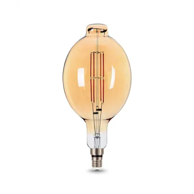 Лампа Gauss Filament BT180 8W 780lm 2400К Е27 golden straight LED 1/6