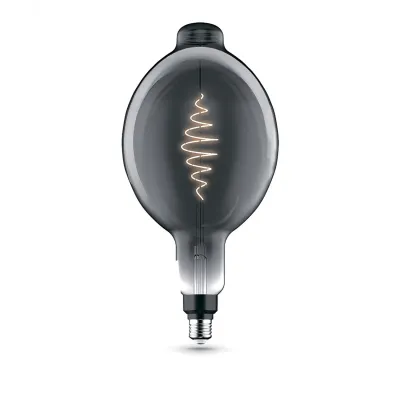 Лампа Gauss Filament BT180 8.5W 165lm 1800К Е27 gray flexible LED 1/2