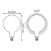 Лампа Gauss Filament G200 14W 1170lm 4100К Е27 milky диммируемая LED 1/4