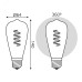 Лампа Gauss Filament ST64 6W 360lm 2400К Е27 golden flexible LED 1/10/40