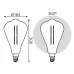 Лампа Gauss Filament ST164 6W 330lm 4000К Е27 gray straight LED 1/6