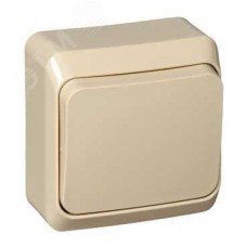 ЭТЮД О/У ВЫКЛЮЧАТЕЛЬ с самовозвратом 10 АХ. КРЕМОВЫЙ. Россия