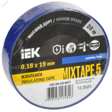 Изолента 0,18х19 мм синяя 20 метров ИЭК