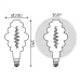 Лампа Gauss Filament Honeycomb 8.5W 165lm 1800К Е27 gray LED 1/2