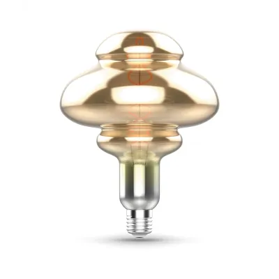Лампа Gauss Filament BD160 8W 330lm 2400К Е27 gray flexible LED 1/6