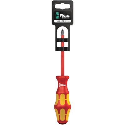 Отвертка диэлектрическая крестовая 165 i PZ VDE SB PZ 2X100 мм с держателем-еврослот