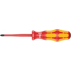 Отвертка диэлектрическая крестовая 165 iS PZ VDE с зауженным рабочим концом PZ 1X80 мм